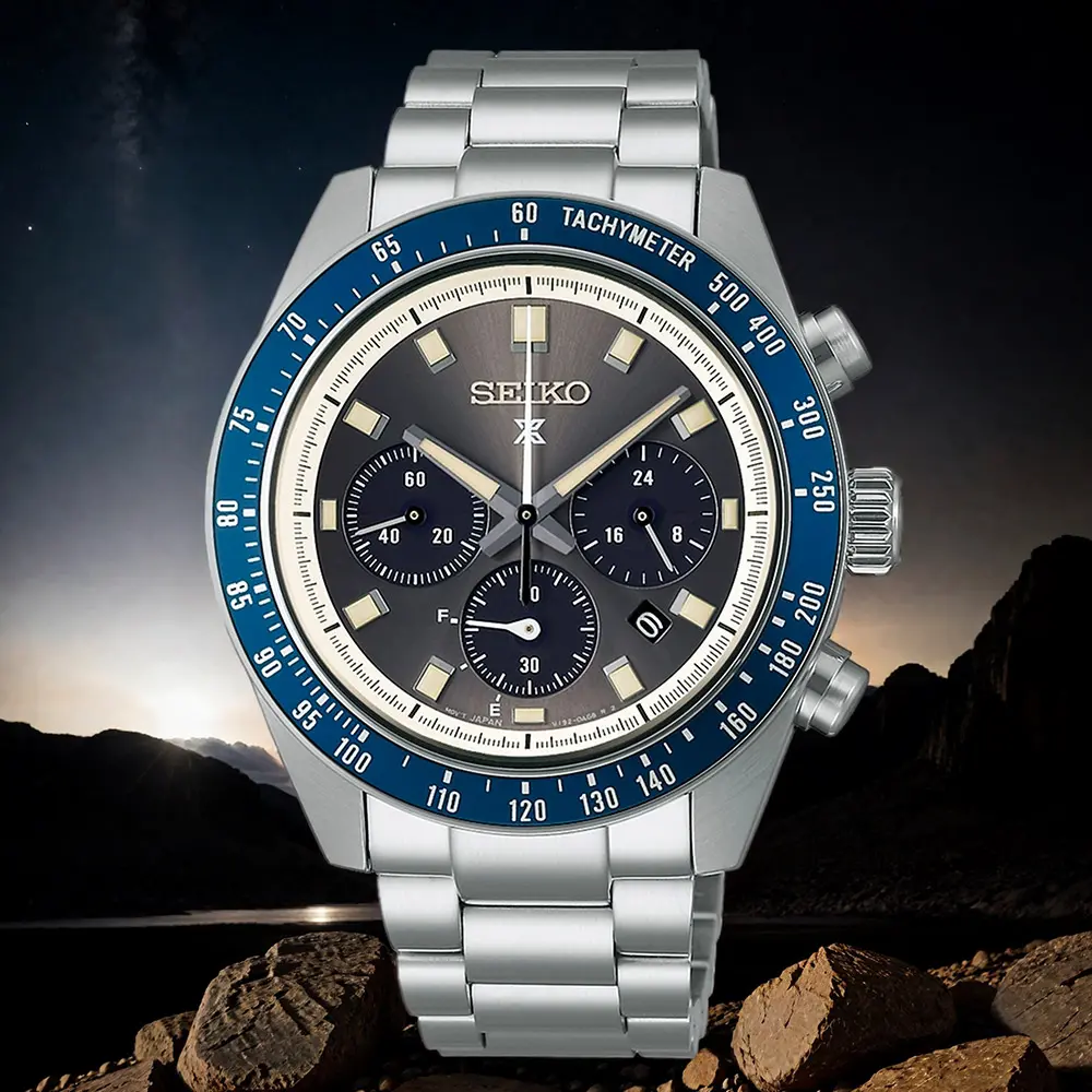 SEIKO 精工PROSPEX SPEEDTIMER 太陽能三眼計時手錶(SSC939P1/V192-0AH0Z)