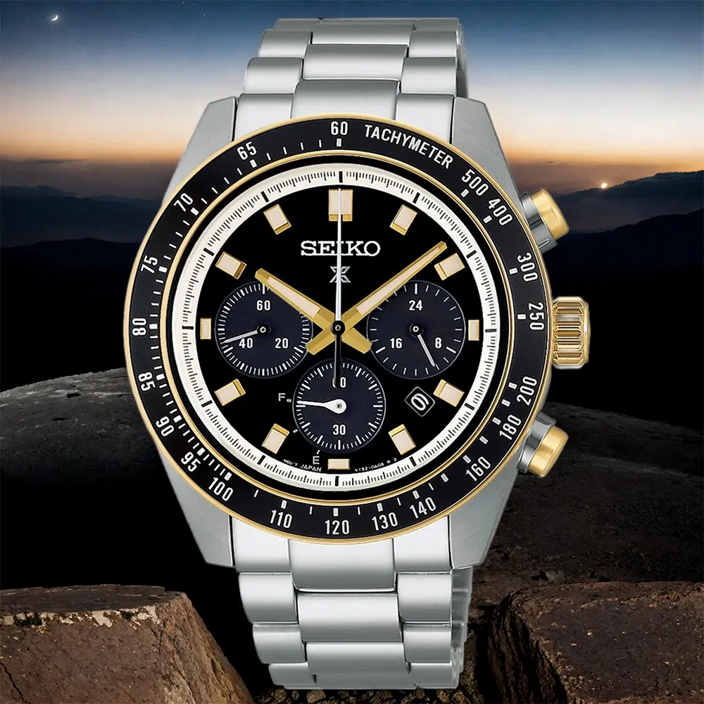 SEIKO 精工PROSPEX SPEEDTIMER 太陽能三眼計時手錶(SSC941P1/V192-0AH0G)