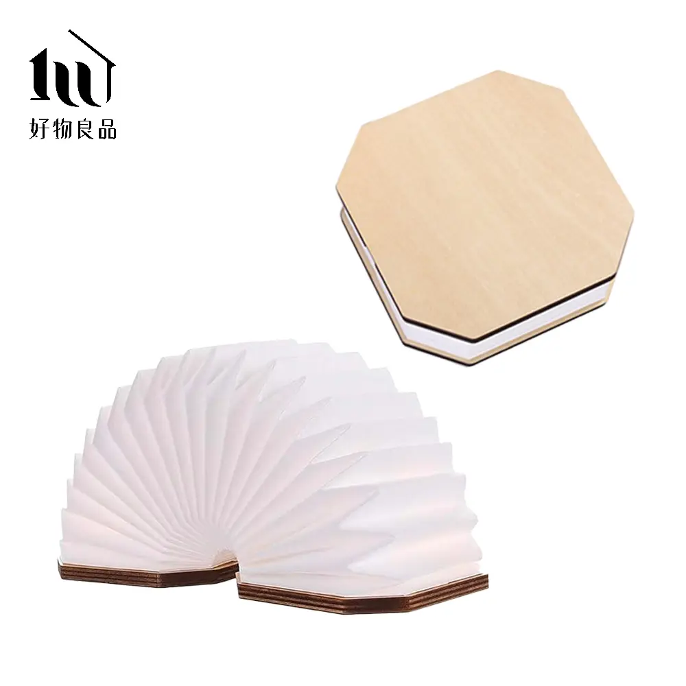 【好物良品】LED充電折疊收納露營風琴燈(三段變光)/ 白楓木