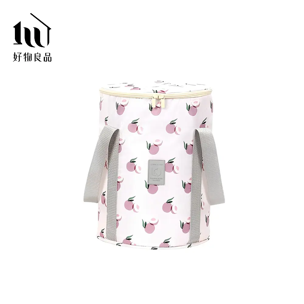 【好物良品】保溫升級加厚小清新泡腳桶/ 淺紫櫻桃
