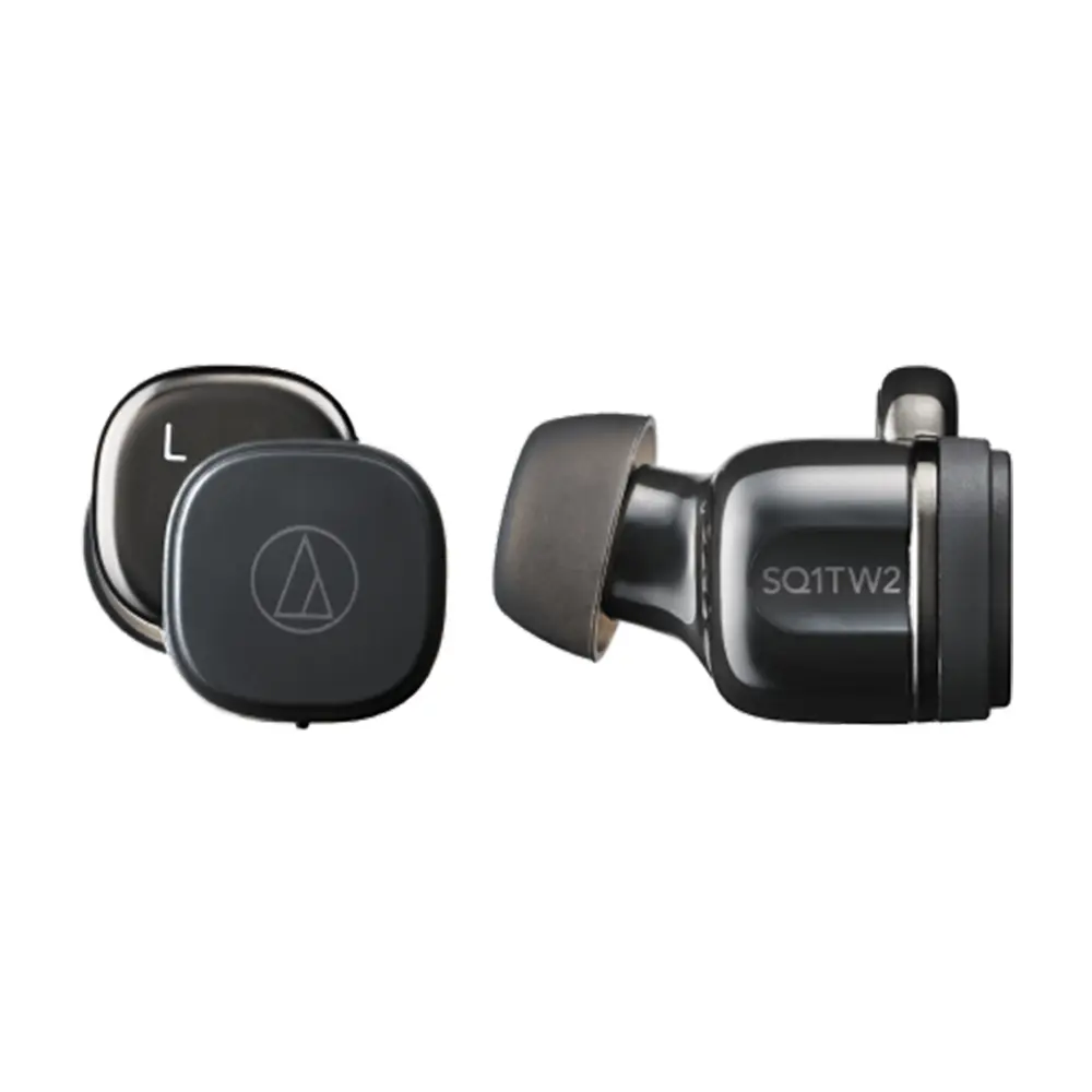 audio-technica 鐵三角 ATH-SQ1TW2 真無線藍牙耳機/ 黑(BK)