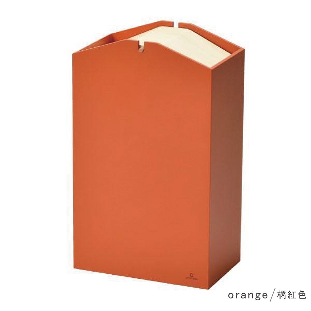 yamato Arrows W 木製北歐風格擺動式圾桶15L/ 紅色