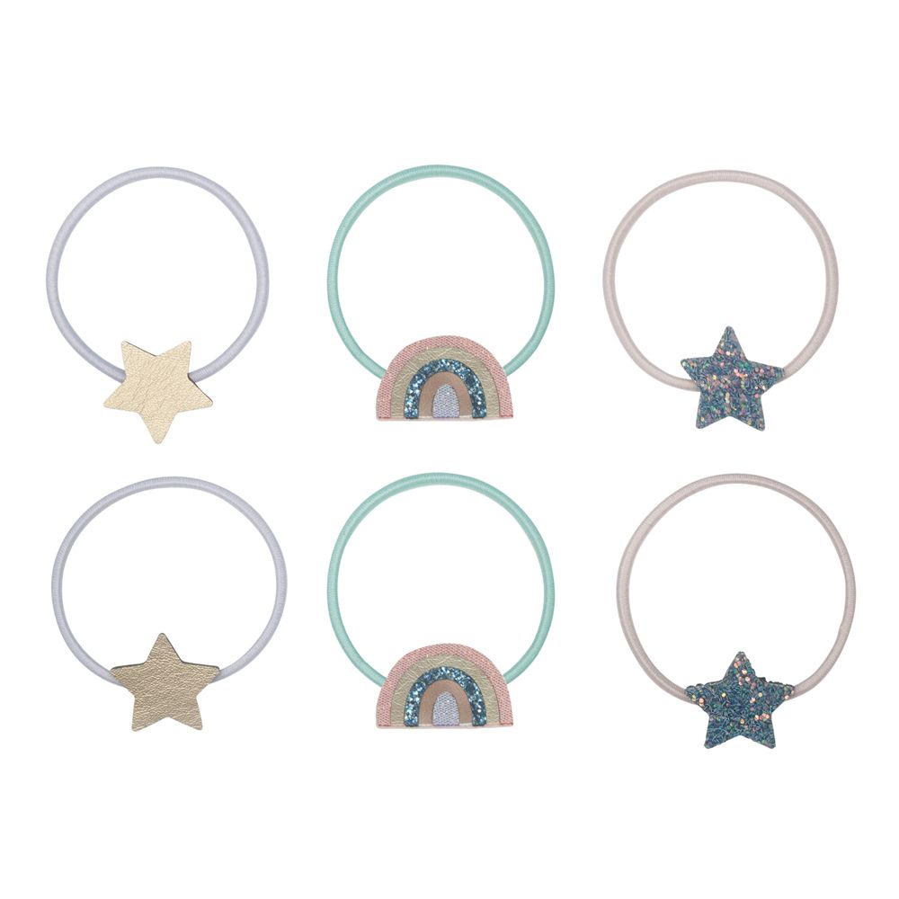 Mimi & Lula AW24小王子彩虹星星髮束/ 6入