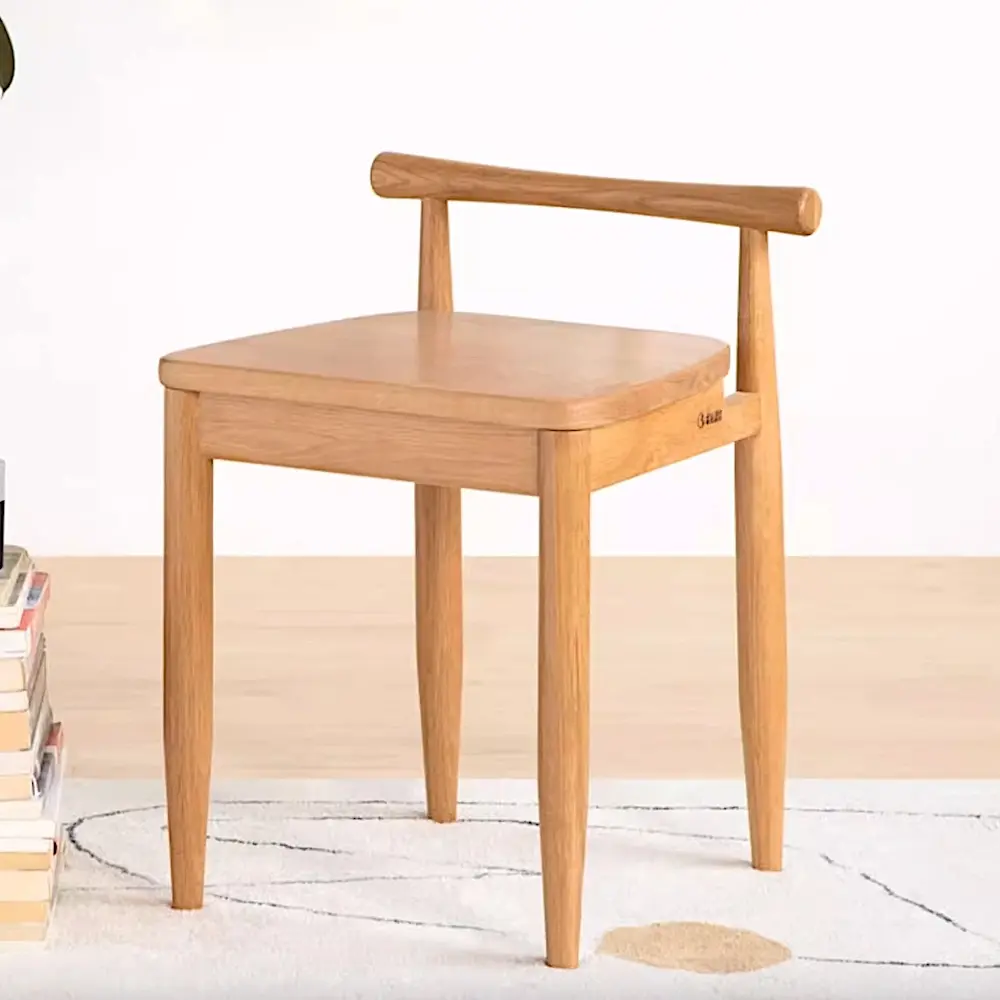 【橙家居・家具】/預購/聖羅莎系列A款實木梳妝凳 SLS-A1133