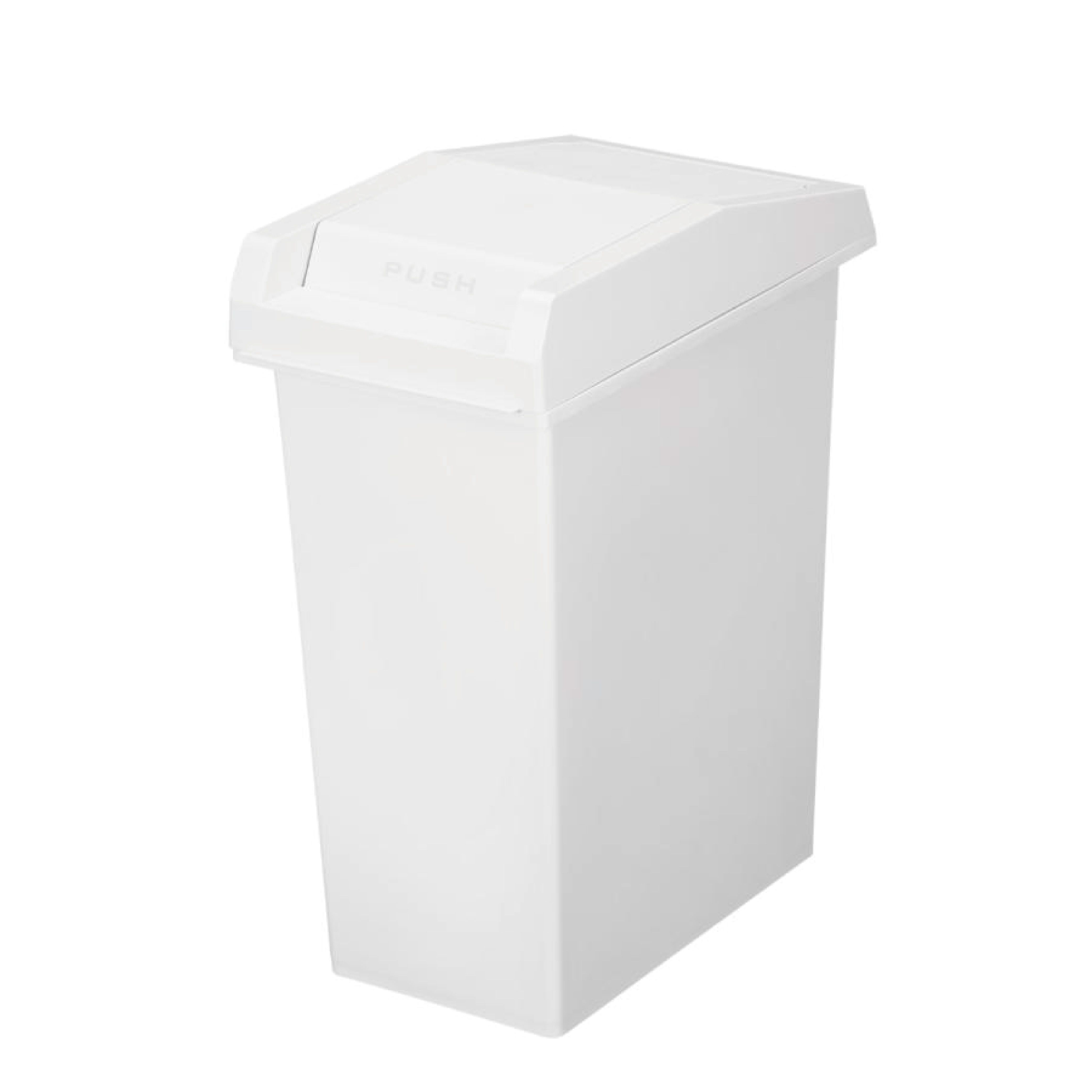 TONBO UNEED系列滑蓋雙用垃圾桶33L/ 白色