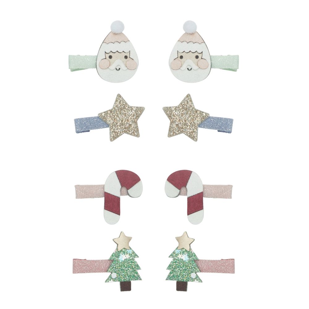 Mimi & Lula AW24 Xmas聖誕老公公迷你髮夾/ 8入