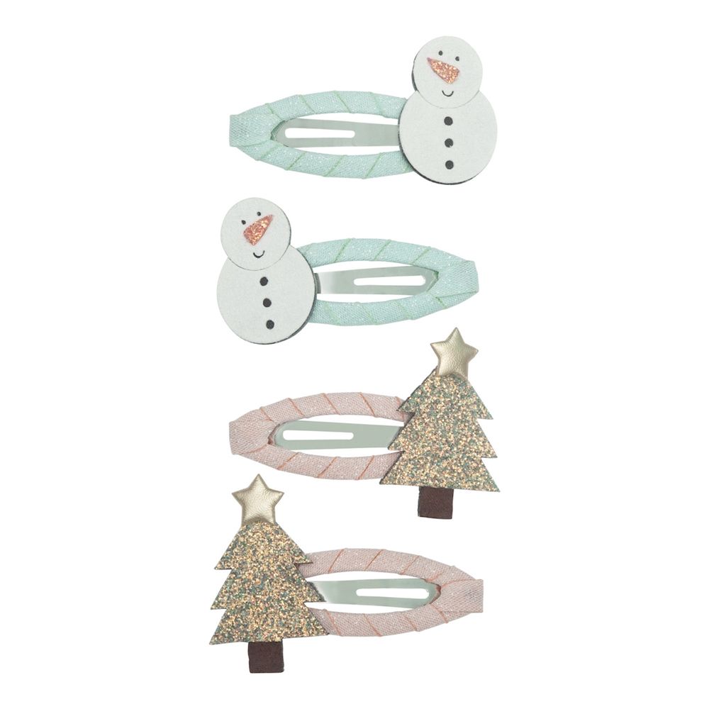 Mimi & Lula AW24 Xmas聖誕雪人滴答夾/ 4入