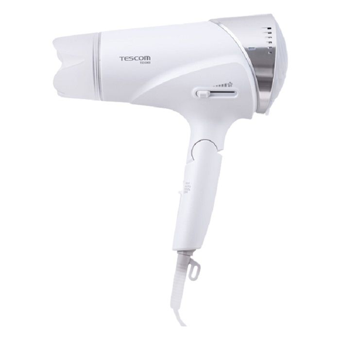 【TESCOM】TID3500TW 速乾修護離子吹風機 速 智慧斷電 大風量 折疊式 黑/白兩色/ 白色
