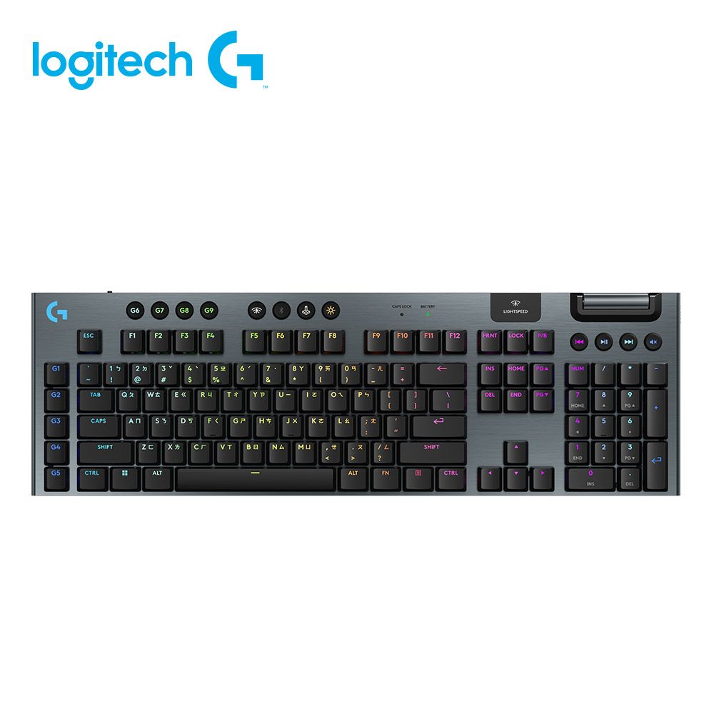 logitech 羅技 G915 X無線RGB機械式遊戲鍵盤/ 青軸