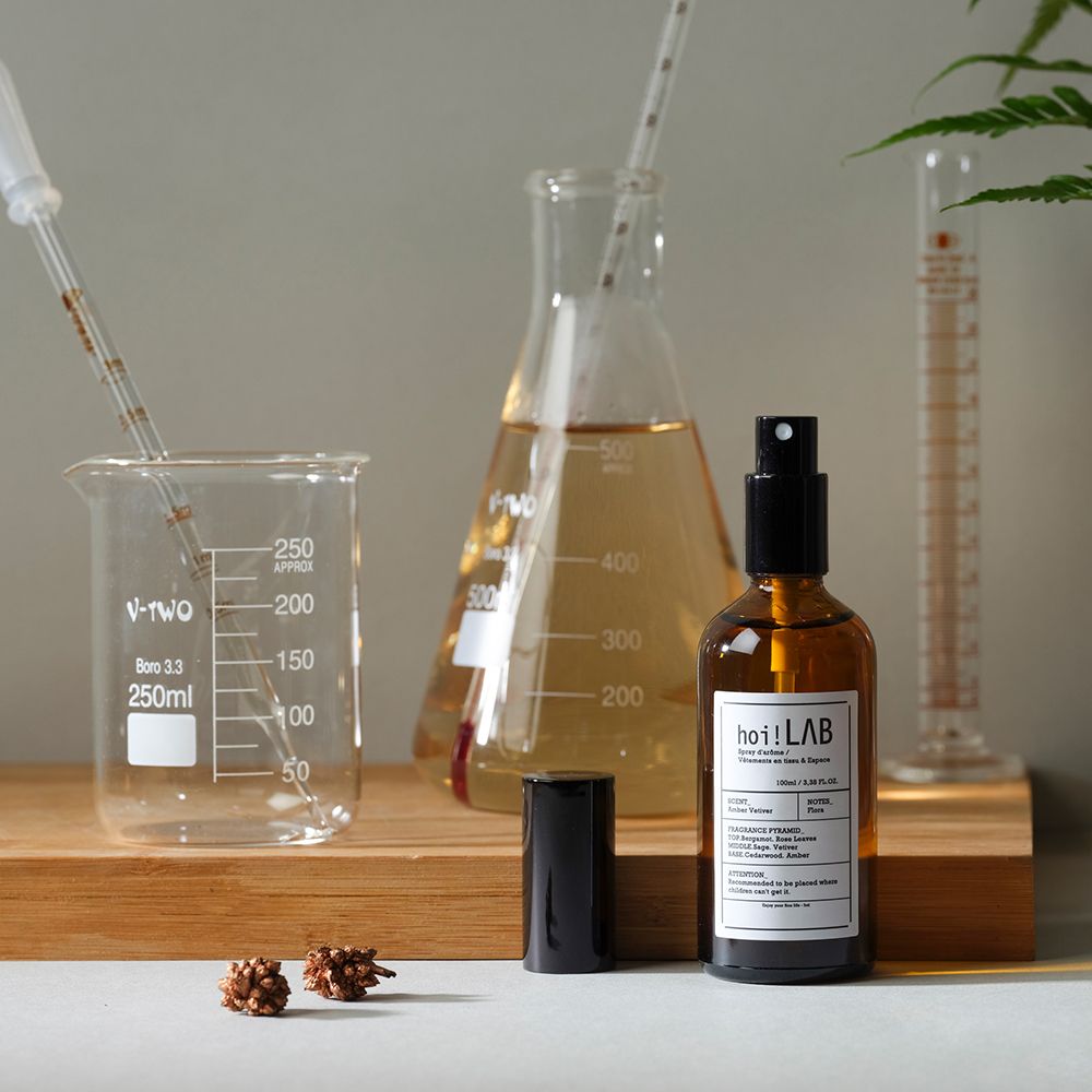 【hoi!LAB】實驗室-香氛織品空間噴霧100ml/ 琥珀岩蘭草