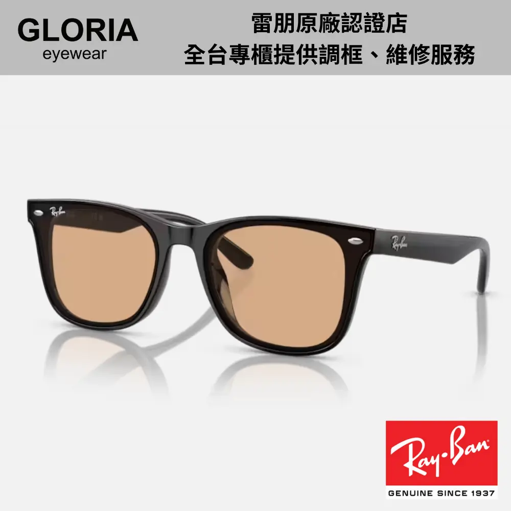 Ray Ban｜RB4391D-601/93  方形膠框啡色太陽眼鏡/ 公司貨