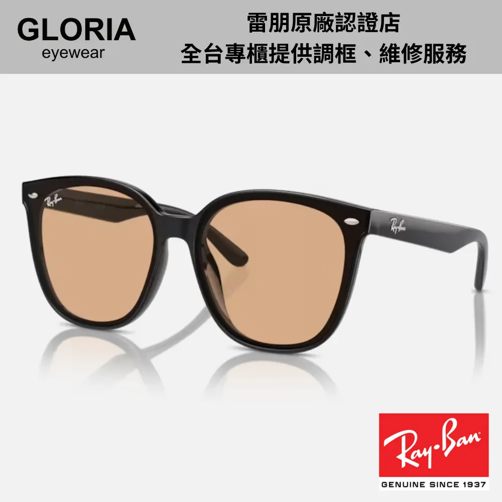 Ray Ban｜RB4423D-601/93 修顏膠框啡色太陽眼鏡/ 公司貨