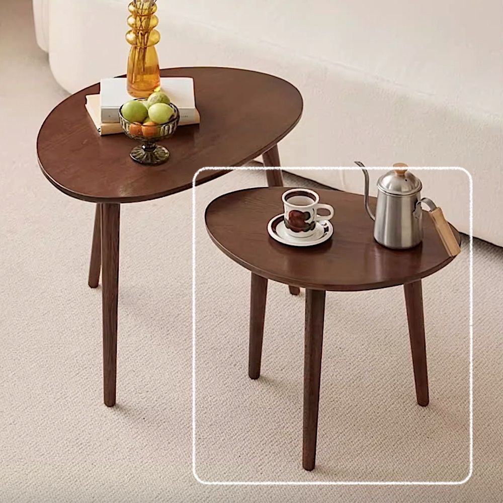 【橙家居・家具】/預購/聖羅莎系列胡桃色實木小茶几 SLS-A1184