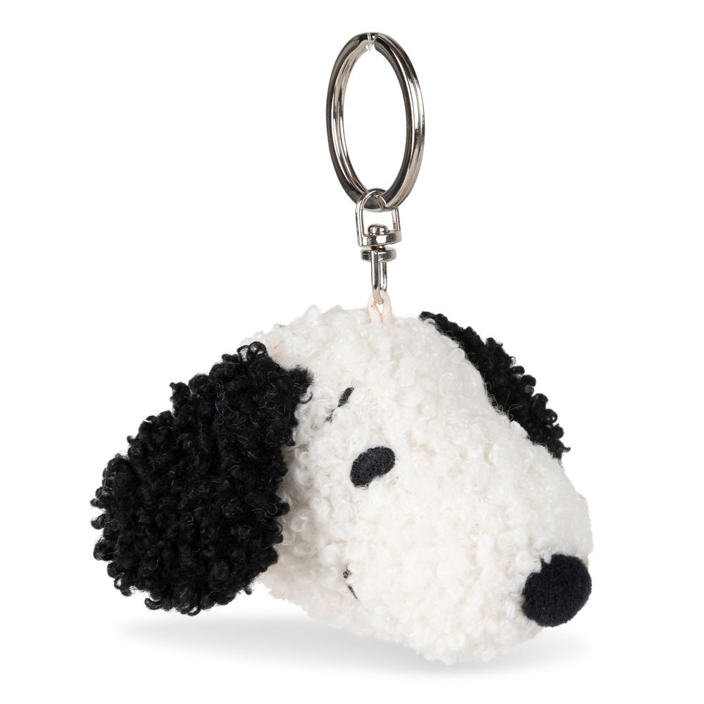荷蘭BON TON TOYS Snoopy史努比環保填充鑰匙圈/ 奶油/ 4.5cm
