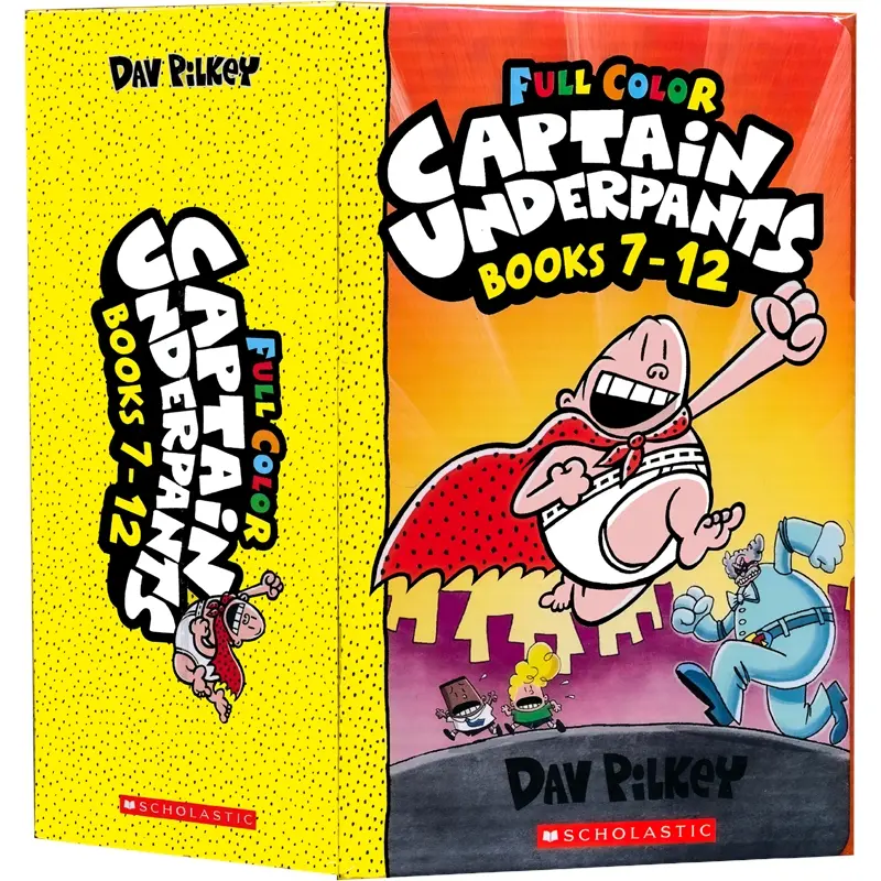 Captain Underpants 7-12: Color Edition Boxed Set (6冊合售)