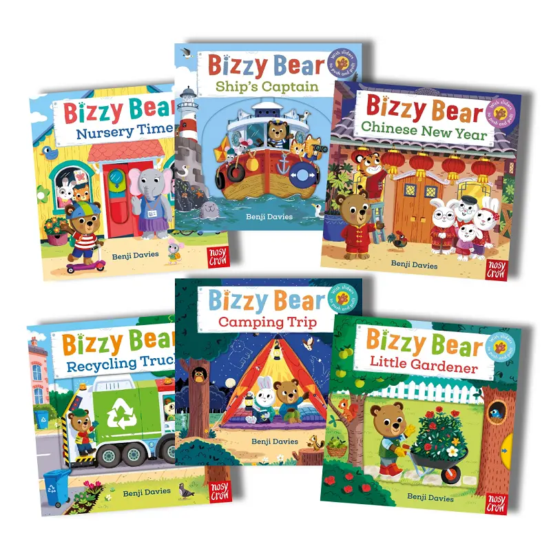 誠品獨家人氣套組➤Bizzy Bear開心過新年套書 (附QRcode/6冊合售)