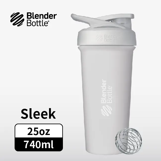 Blender Bottle Sleek按壓式不鏽鋼水壺/ 質感灰/ 25oz/ 740ml
