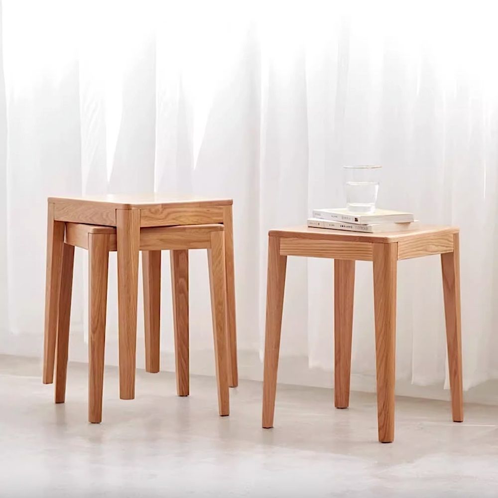 【橙家居・家具】/預購/貝里系列實木方凳 BL-F8131