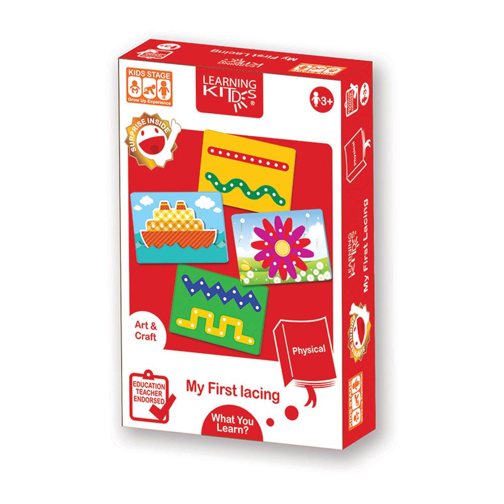 LEARNING KITDS操作系列圖案穿繩認知遊戲