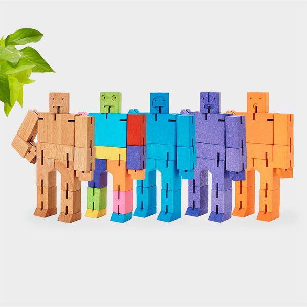 Areaware Cubebot酷比人變形機器人公仔/ 小型/ 高貴紫