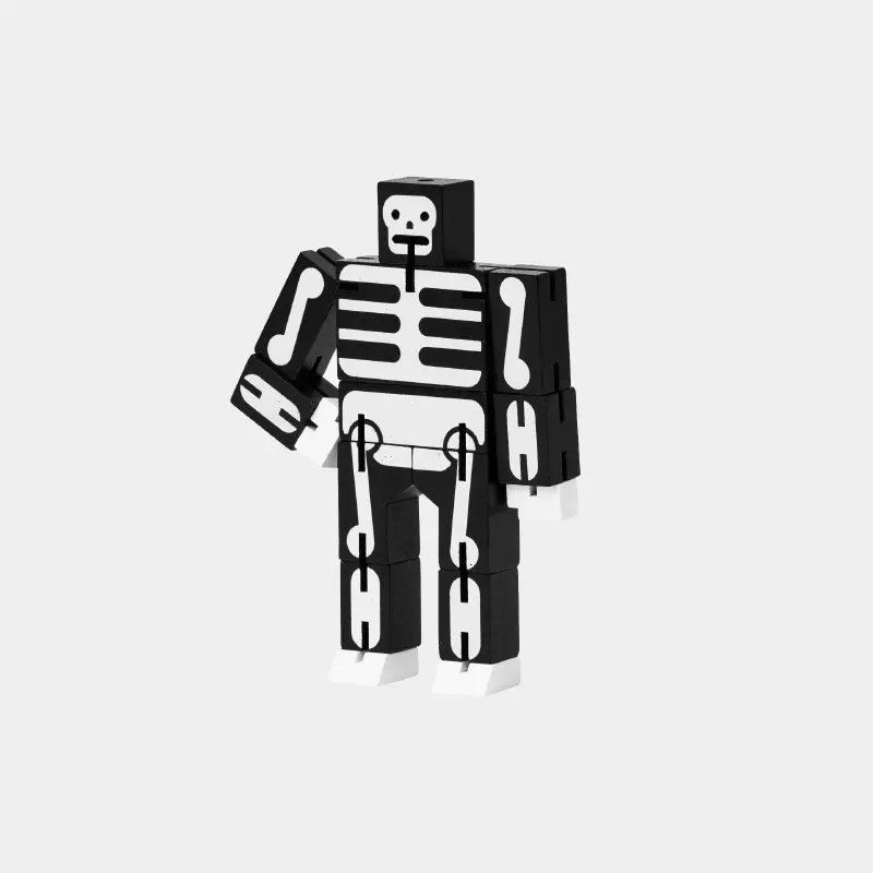 Areaware Cubebot酷比人變形機器人公仔/ 迷你/ 骷髏人/ 限定款