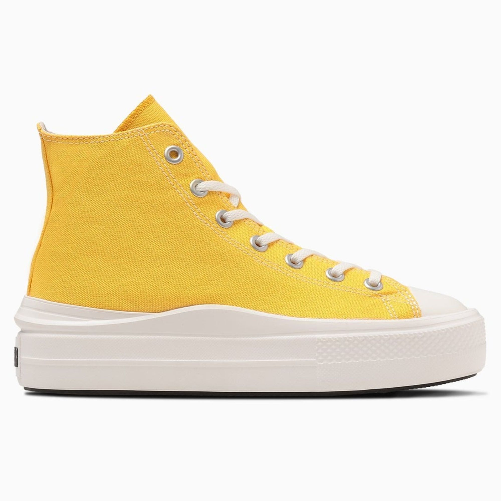 日本限定 Converse ALL STAR LIGHT PLTS Ⅱ HI 高筒 波浪厚底 黃色/ 22.5 cm