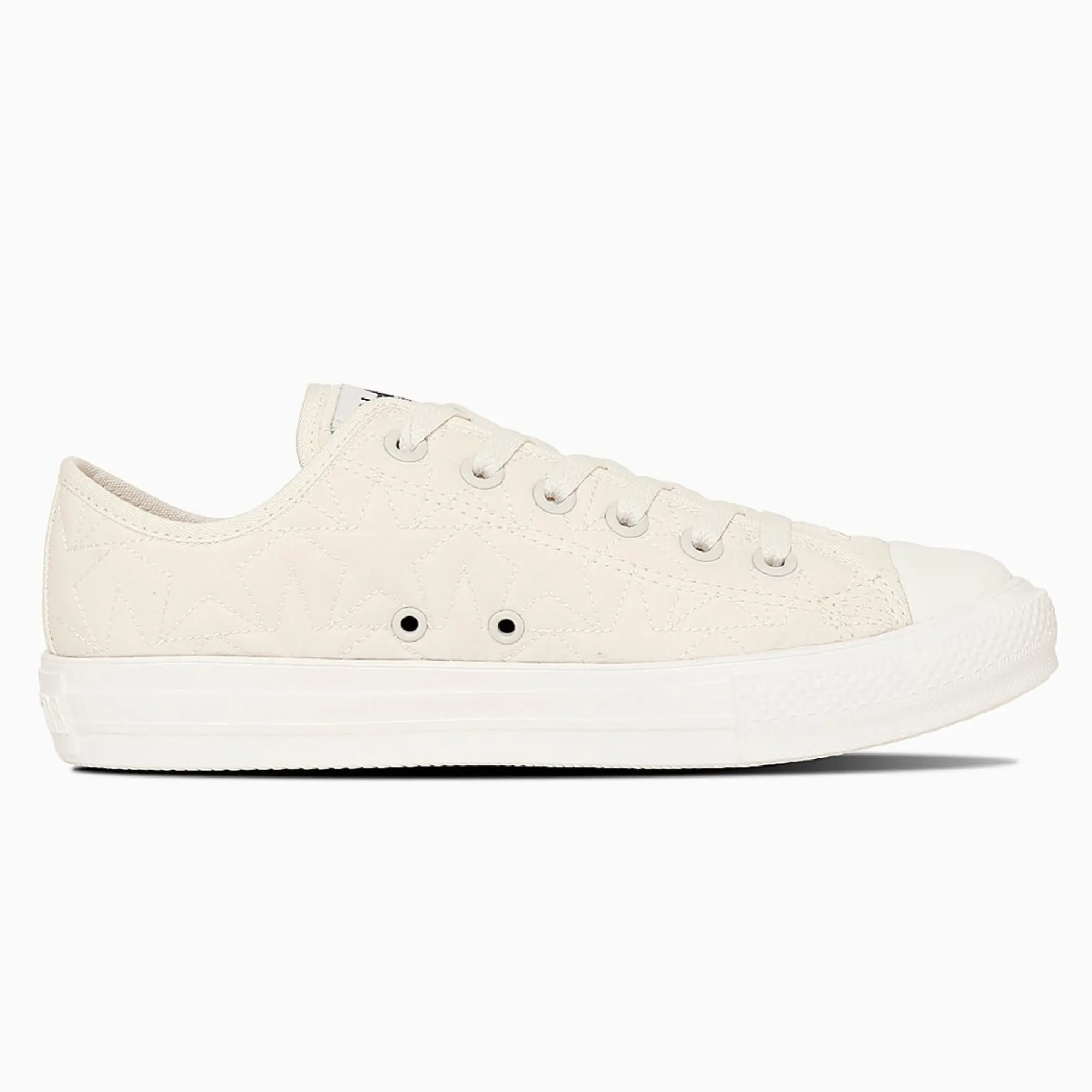 日本限定 Converse ALL STAR LIGHT QUILTING ST 低筒 輕量 星星菱格 米白/ 23.5 cm