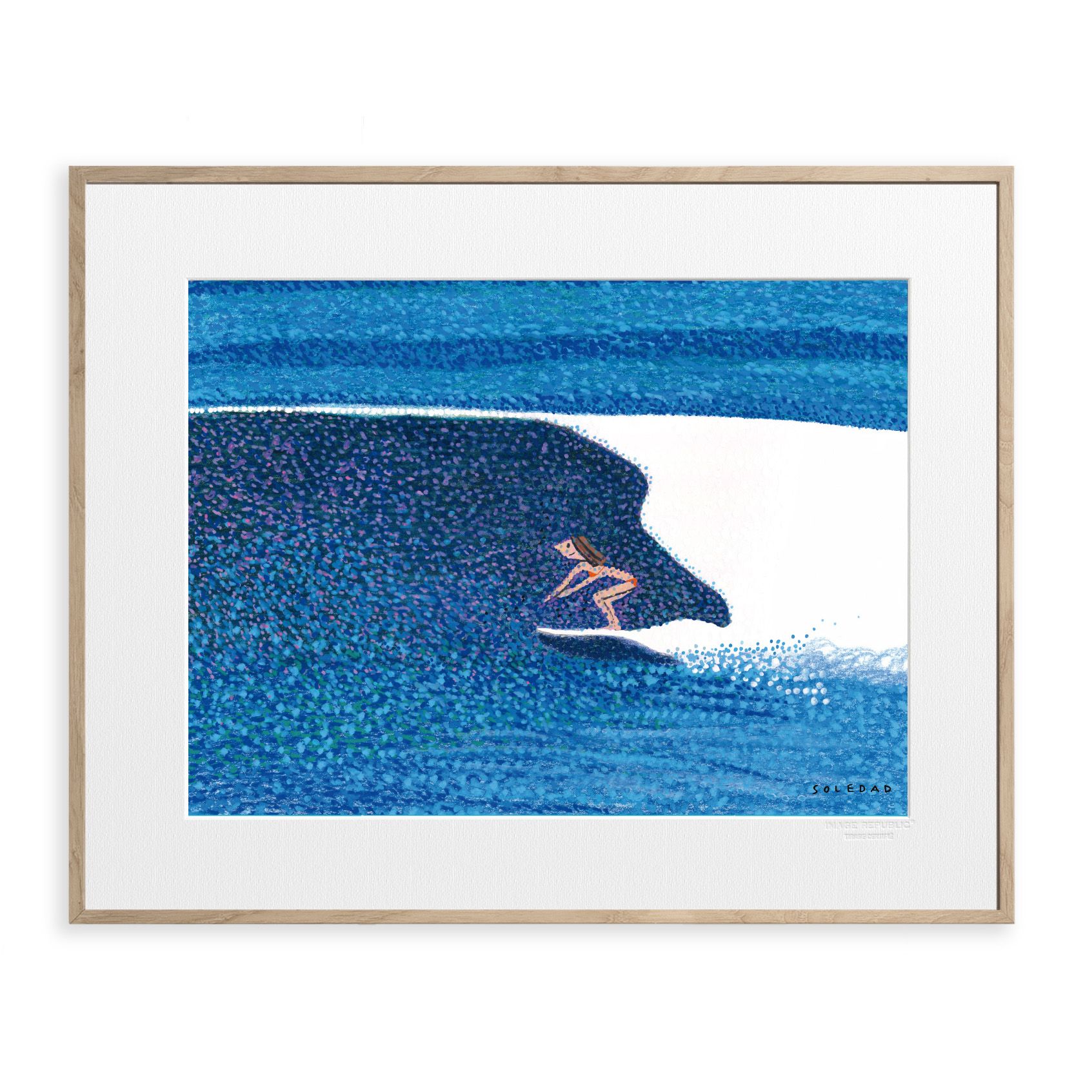 法國 Image Republic 畫報/ 插畫家Soledad Bravi系列/ 衝浪女孩/ 30X40CM
