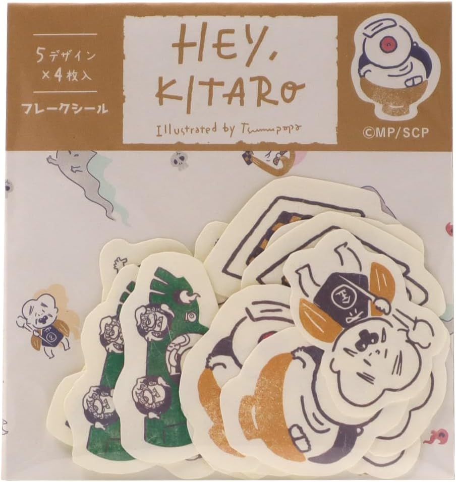 日本紀寺商事 單張貼紙包/ 鬼太郎/ 夥伴2