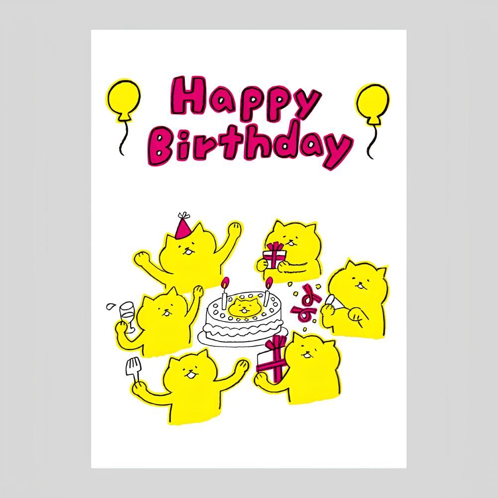 日本 tegami 生日卡/ Junko Sato/ Birthday Celebration