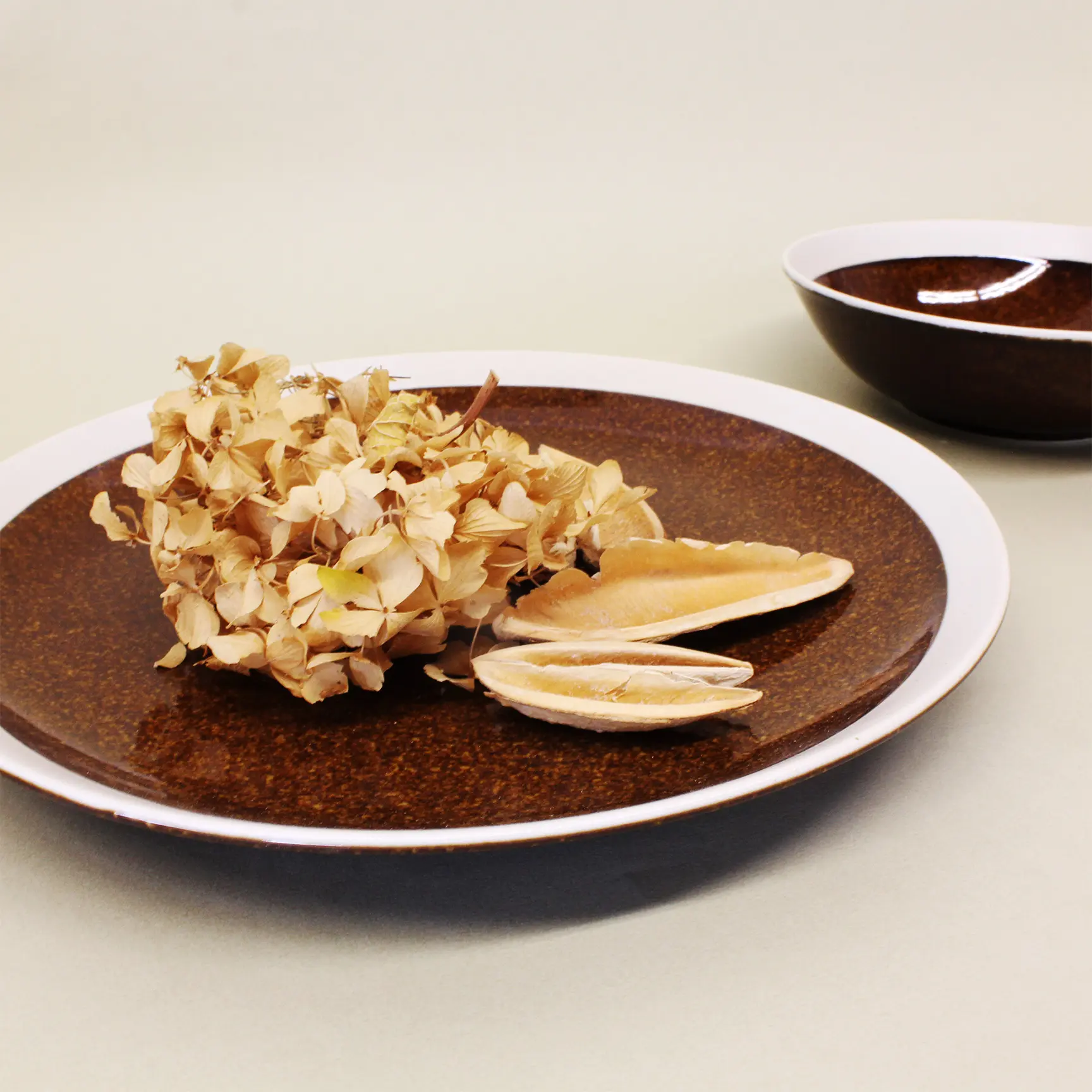 日本 IZAWA Rim Band 9 餐盤/ Brown