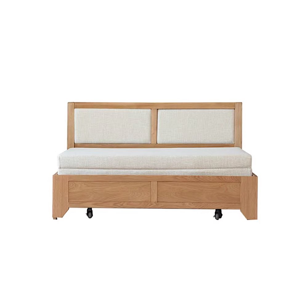 【橙家居・家具】/預購/挪威系列1.2米A款實木沙發床 NW-A4063/ 米色