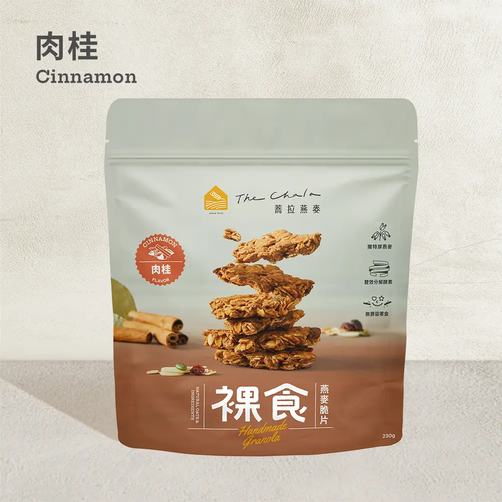 The Chala蕎拉燕麥裸食燕麥脆片/ 肉桂/ 全素