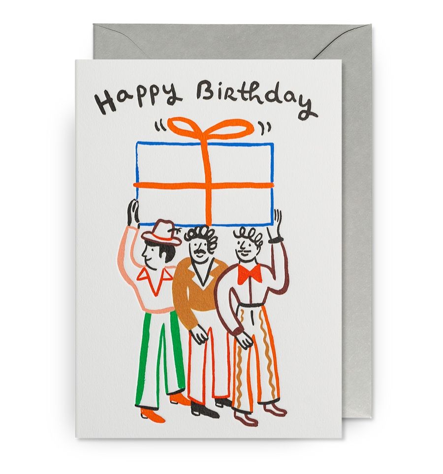 英國 LAGOM DESIGN 生日卡/ Marie Assenat/ Happy Birthday Big Present