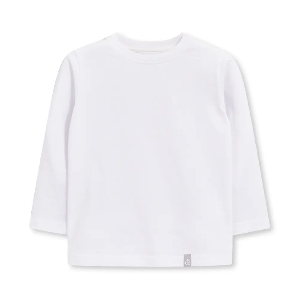 【奇哥】CHIC BASICS系列男女童裝純棉長袖T恤/ 2入-白色/ 10歲