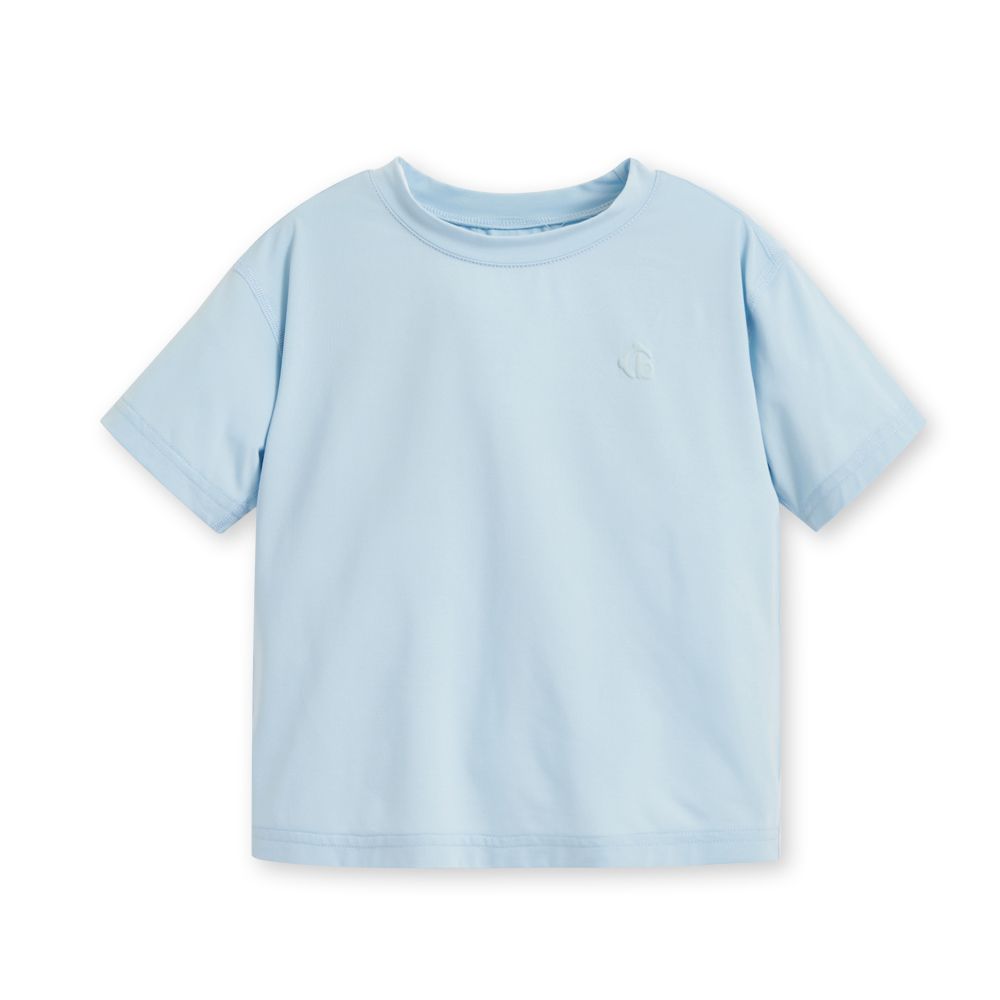 【奇哥】CHIC BASICS系列男童裝經典圓領T恤/ 長效涼爽+抗UV(1-8歲)/ 冰河藍色/ 3歲