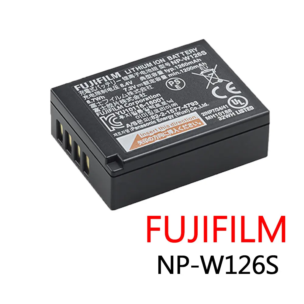 FUJIFILM 富士 NP-W126S 原廠電池 彩盒裝