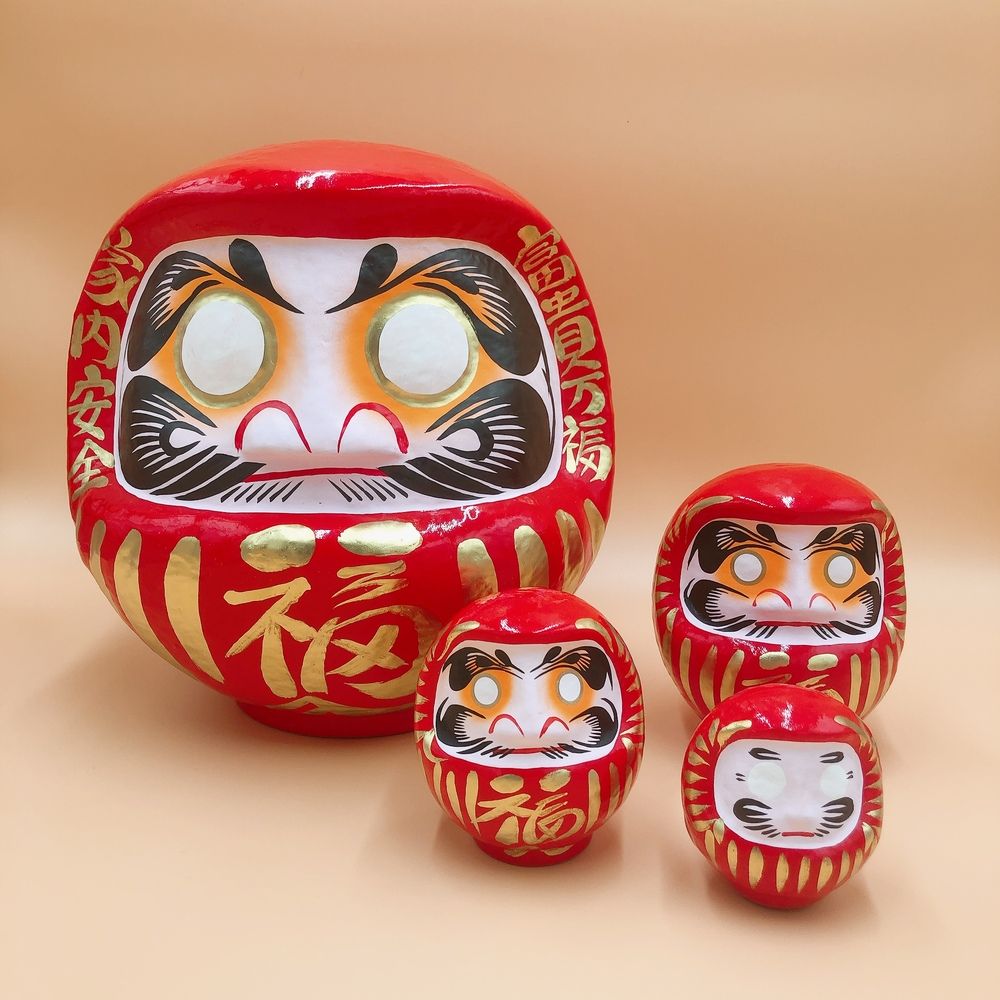 江戶御緣物語 招福祈願 達摩不倒翁 だるま 紅色 50cm(擺設 送禮 許願 DIY)