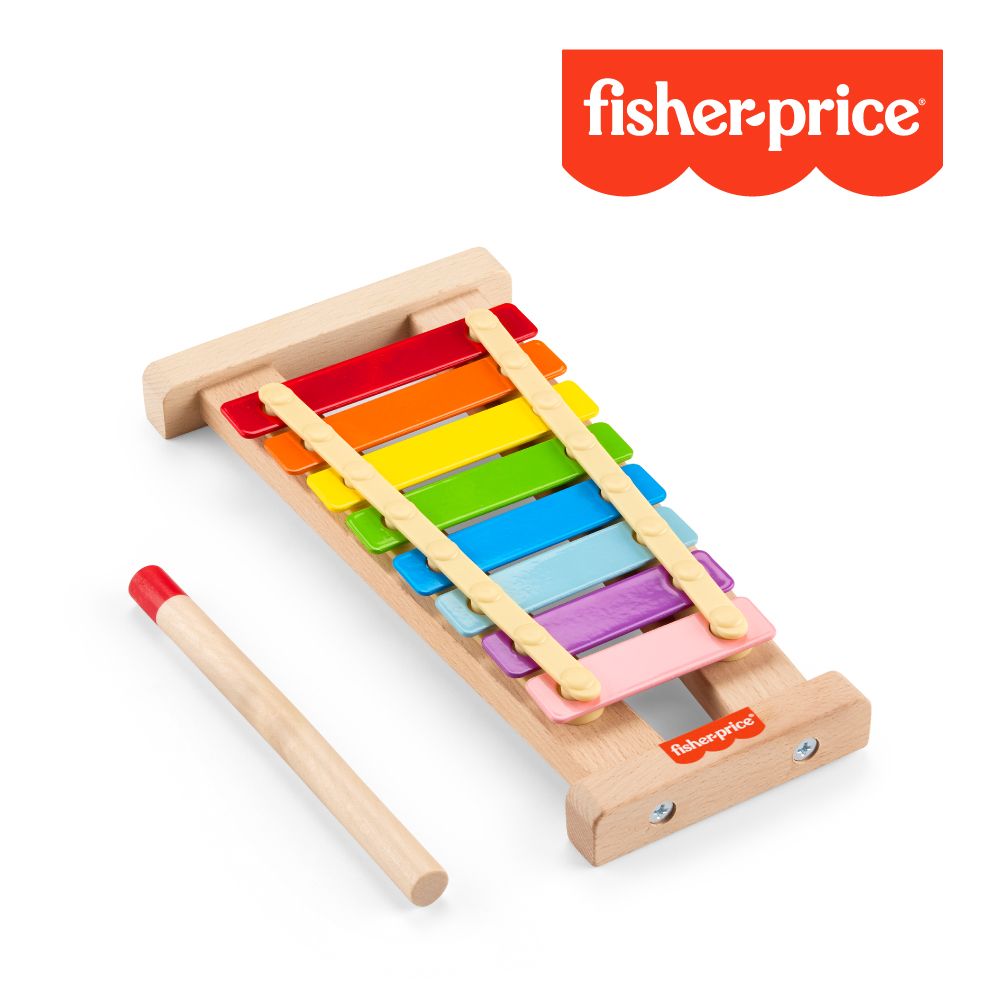 【Fisher price 費雪】木製彩虹鐵琴