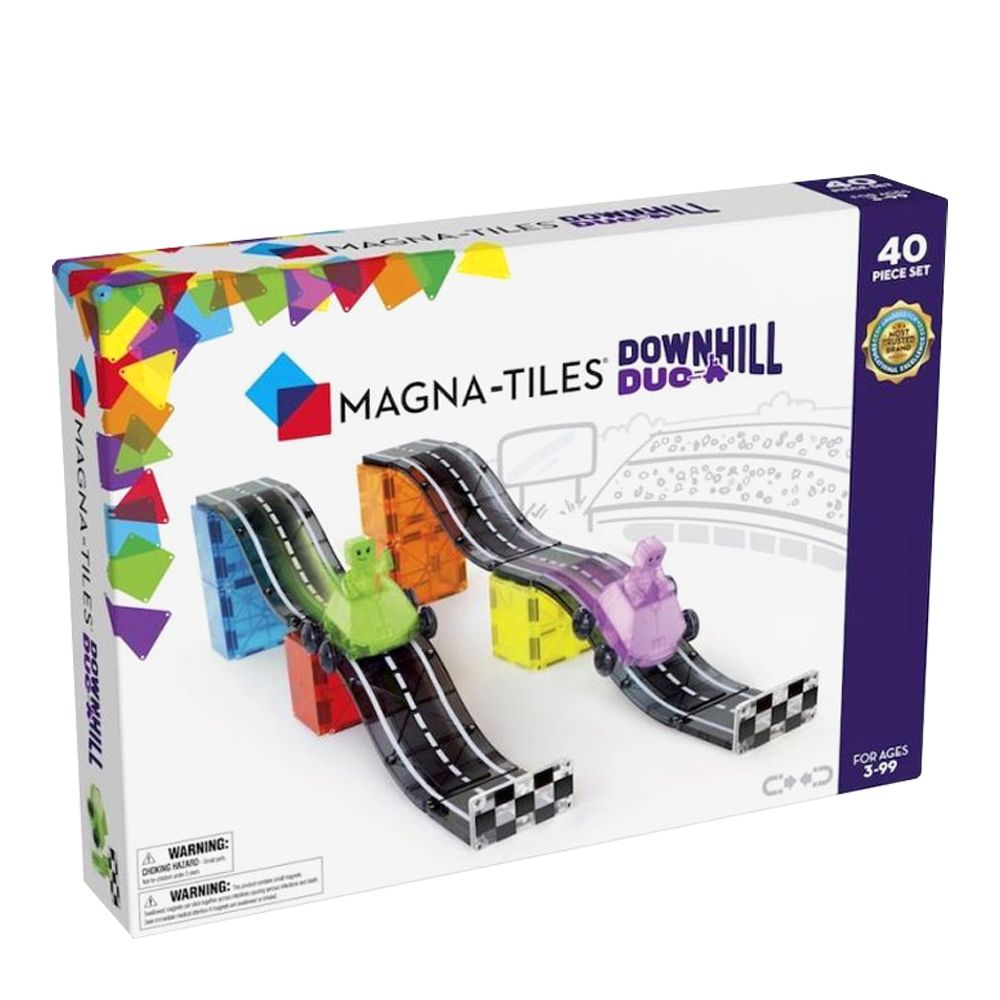 Magna-Tiles®磁力積木-魔幻磁力奔馳雙車40件組(23840)/ 磁力片