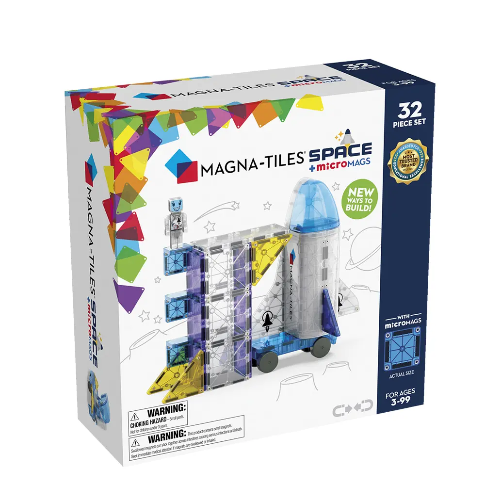 Magna-Tiles®磁力積木-太空梭32片(242032SP)/ 磁力片