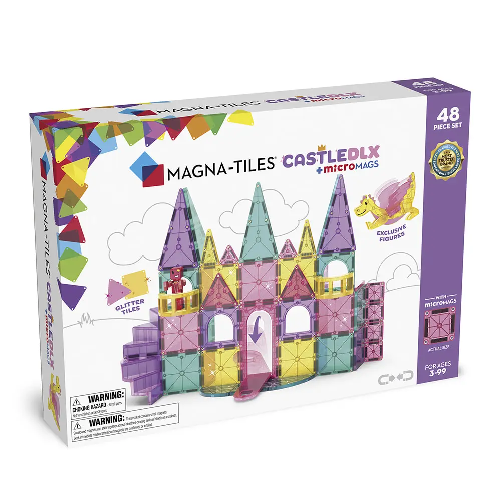 Magna-Tiles®磁力積木-魔幻城堡48片組(242048CA)/ 磁力片