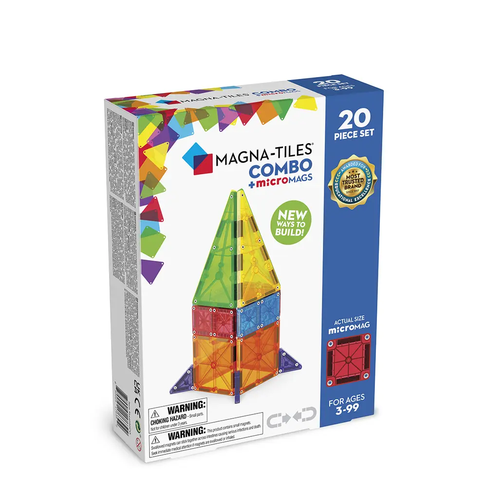Magna-Tiles® microMAGS迷你磁力片-20片套組(244020CO)