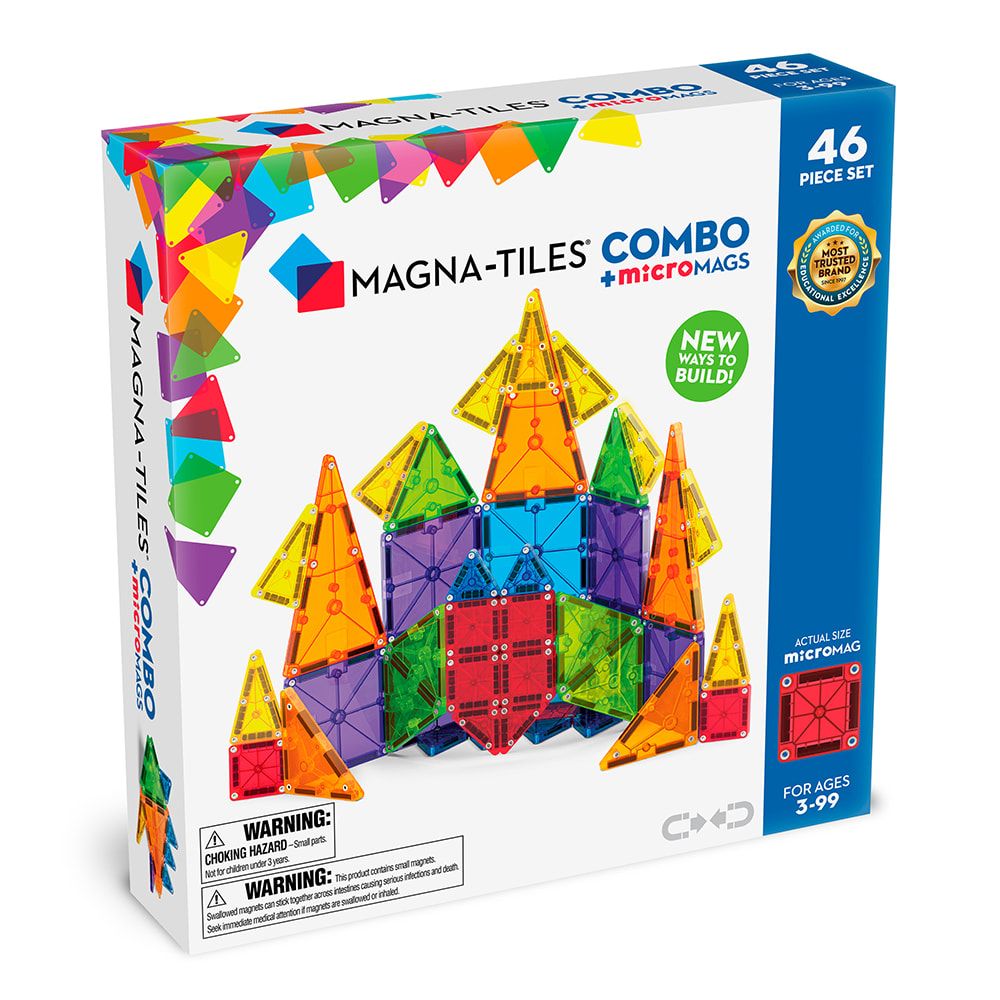 Magna-Tiles® microMAGS迷你磁力片-46片套組(244046COM)