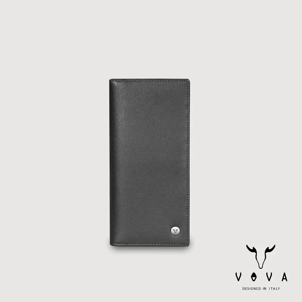 【VOVA 沃汎】台灣總代理 菲尼克斯 12卡長夾-黑色/VA135W005BK