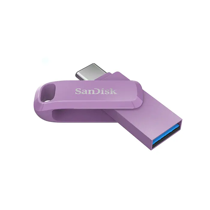 SanDisk Ultra Go USB Type-C™雙用隨身碟/ 公司貨/ 薰衣草紫/ 128GB