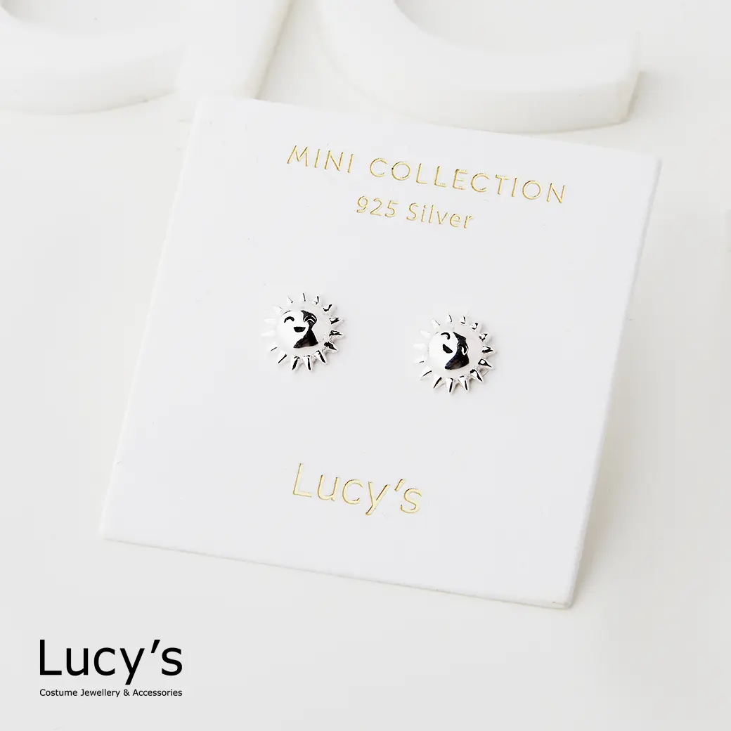 Lucy's 925純銀〔輕銀系列〕小太陽 耳環 (118950)