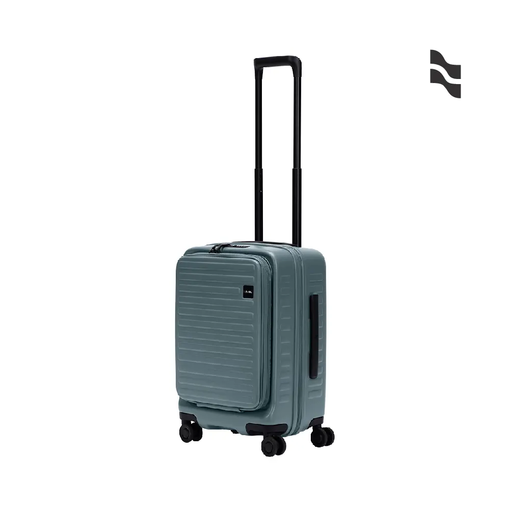 【LOJEL】CUBO 21吋前開擴充 防盜拉鍊登機箱/ 岩石藍