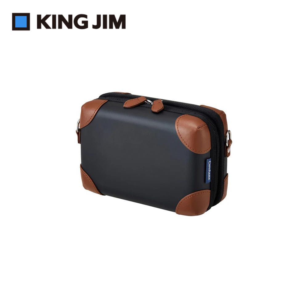 KING JIM Carchette文具收納包/ mini/ 黑色/ 5909-BK