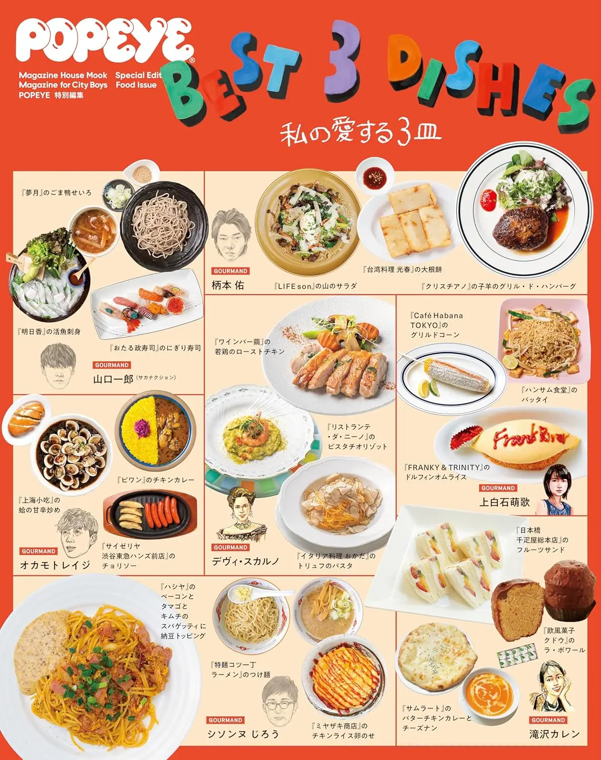 POPEYE特別編集: Best 3 Dishes私の愛する3皿